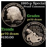 1995-p Special Olympics Proof Modern Commem Dollar