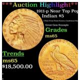 *Highlight* 1911-p Gold Indian Half Eagle Near Top