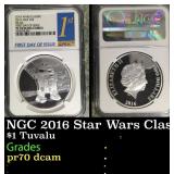 NGC NGC 2016 Star Wars Classic R2-D2 1oz Silver $2