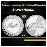 Chevrolet Original Logo (1911-1914) 1 oz .999 Silv