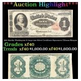 1891 $1 large size Silver Certificate Martha Washi