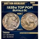 1935-s Buffalo Nickel TOP POP! 5c ms67+ SEGS