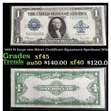 1923 $1 large size Silver Certificate Grades xf+ S