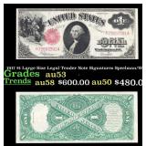 1917 $1 Large Size Legal Tender Note Grades Select