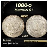 1880-o Morgan Dollar $1 Grades ms63