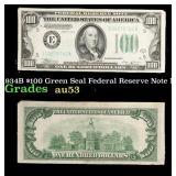 1934B $100 Green Seal Federal Reserve Note Mule Gr