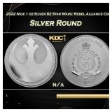 2022 Niue 1 oz Silver $2 Star Wars: Rebel Alliance