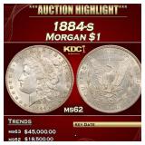 1884-s Morgan Dollar $1 ms62 USCG