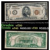 1934A $5 FRN Hawaii WWII Emergency Currency Key To