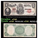 1907 $5 Large Size Legal Tender Note "WoodChopper"
