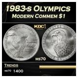 1983-s Olympics Modern Commem Dollar $1 ms70 SEGS
