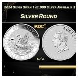 2024 Silver Swan 1 oz .999 Silver Australia $1