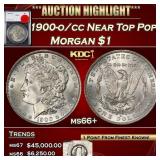 1900-o/cc Top 100 Morgan Dollar Near Top Pop! $1 m