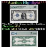 **Star Note** 1923  $1 large size Silver Certifica