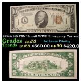 1934A $10 FRN Hawaii WWII Emergency Currency Grade