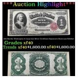 1891 $1 large size Silver Certificate Martha Washi