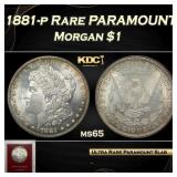 1881-p Morgan Dollar Rare PARAMOUNT $1 ms65 Paramo