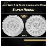 John Wick 2 oz Silver Adjudicator Round