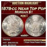1878-cc Morgan Dollar Near Top Pop! $1 ms66+ SEGS