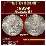 1883-s Morgan Dollar $1 ms64+ USCG