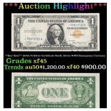 **Star Note** 1935A $1 Silver Certificate North Af