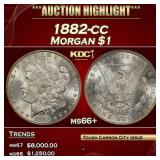 1882-cc Morgan Dollar $1 ms66+ SEGS