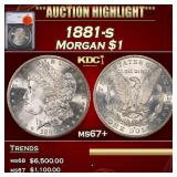 1881-s Morgan Dollar $1 ms67+ SEGS