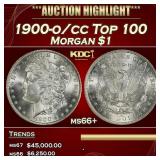 1900-o/cc Top 100 Morgan Dollar $1 ms66+ SEGS