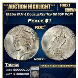 1935-s VAM 4 Double Rev Top 50 Peace Dollar TOP PO