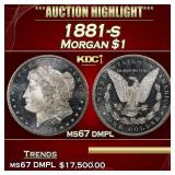 1881-s Morgan Dollar $1 ms67 dmpl SEGS
