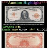 1922 $10 Large Size Gold Certificate Grades xf+ Si