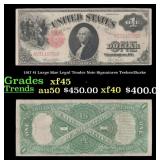 1917 $1 Large Size Legal Tender Note Grades xf45 S