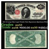 1917 $1 Large Size Legal Tender Note Grades Select