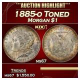 1885-o Morgan Dollar Toned  $1 ms67 SEGS
