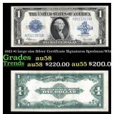 1923 $1 large size Silver Certificate Grades Choic
