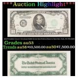 1934 $1000 Green Seal Federal Reserve Note Preside