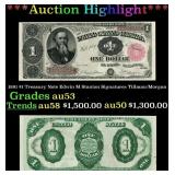1891 $1 Treasury Note Edwin M Stanton Grades Selec