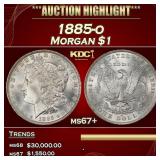 1885-o Morgan Dollar $1 ms67+ SEGS