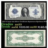 1923 $1 large size Silver Certificate Grades Selec