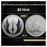 2023 Star Wars Jedi Order Crest 1oz .999 Silver $2