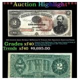 1890 $2 Treasury Note General James 