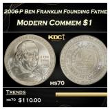 2006-P Ben Franklin Founding Father Modern Commem