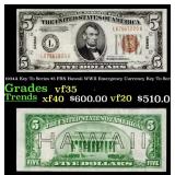 1934A $5 FRN Hawaii WWII Emergency Currency Key To