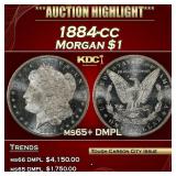 1884-cc Morgan Dollar $1 ms65+ DMPL SEGS