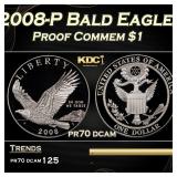 2008-P Bald Eagle Proof Modern Commem Dollar $1 pr