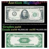 1934 $500 Green Seal Federal Reserve Note Presiden