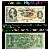 1886 $1 large size Silver Certificate Martha Washi