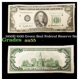 1950D $100 Green Seal Federal Reserve Note Grades