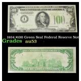1934 $100 Green Seal Federal Reserve Note Grades a