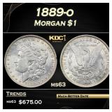 1889-o Morgan Dollar $1 Grades ms63